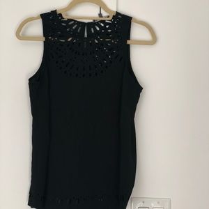 Gorgeous Black Cutout Michael Stars Blouse Small